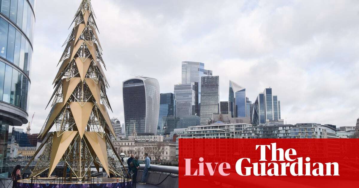 UK GDP report to show if Britain is on brink of recession – business live