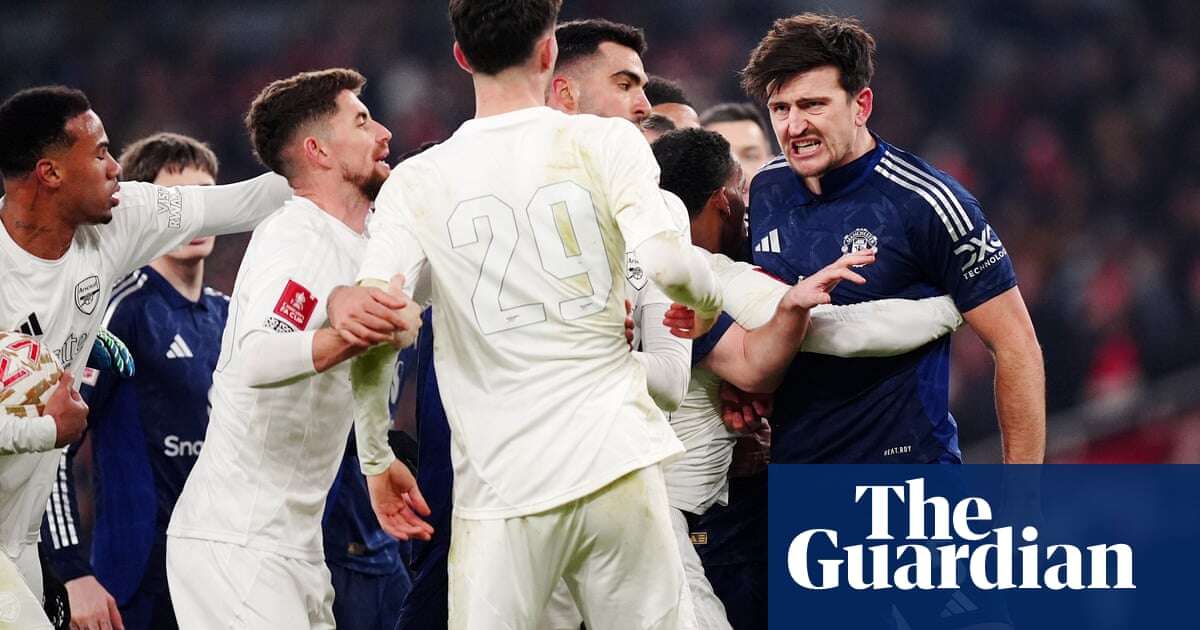 Harry Maguire revels in red mist to bend chaotic tie Manchester United’s way | Barney Ronay