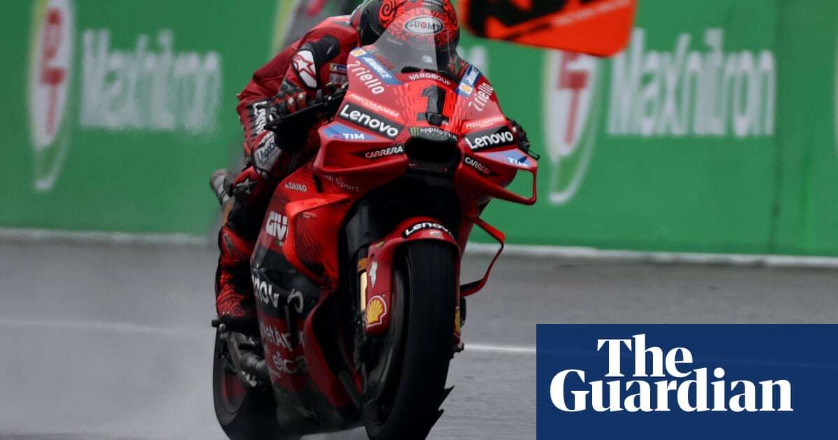 Francesco Bagnaia closes title gap with win in rain-soaked Thailand MotoGP