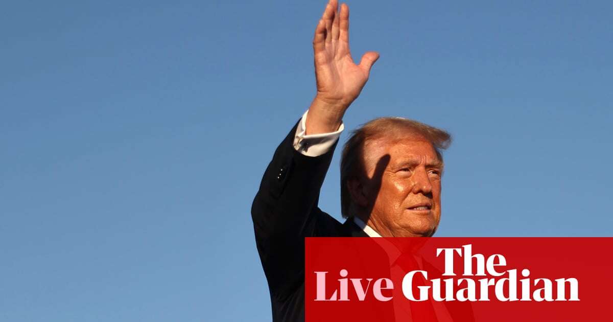 Trump to hold rally in Arizona as new polls show Harris in the lead – live