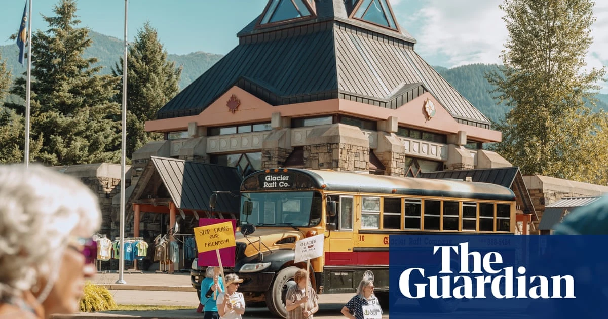 Protests at Glacier as national parks reel from Trump cuts: ‘They’ve gutted staff, gutted funding’