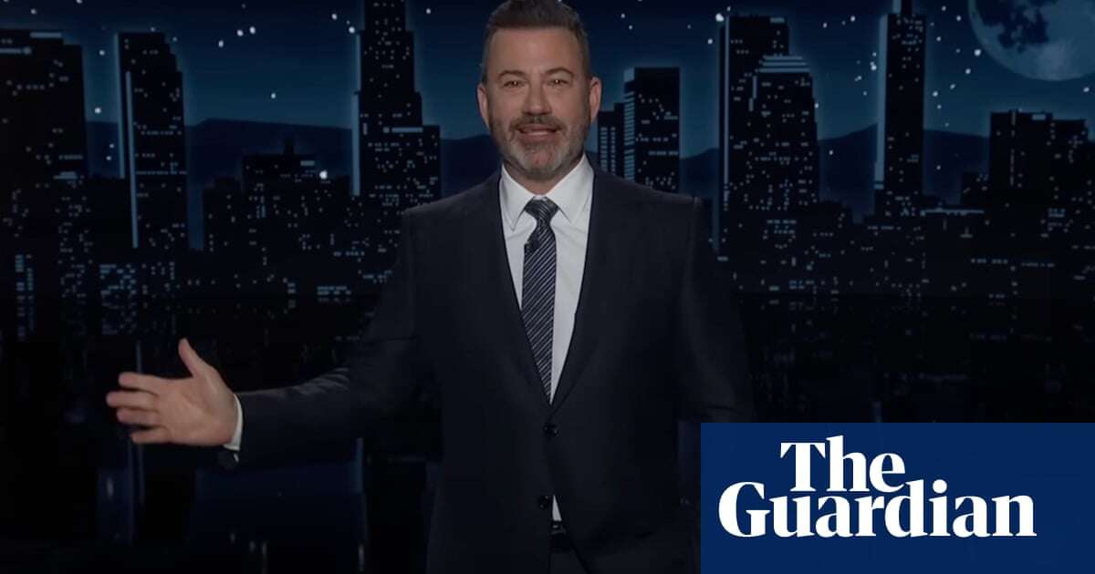 Jimmy Kimmel on US election: ‘It feels like the country is waiting to get results of a biopsy’