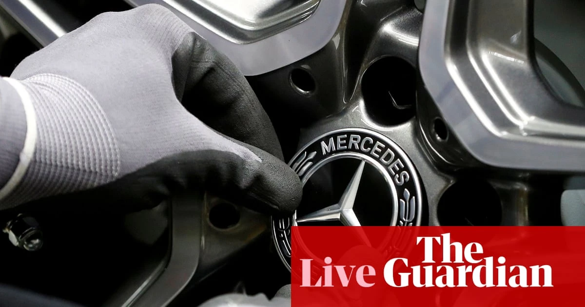 Mercedes-Benz and Porsche flag €800m in combined costs from Trump tariffs – business live