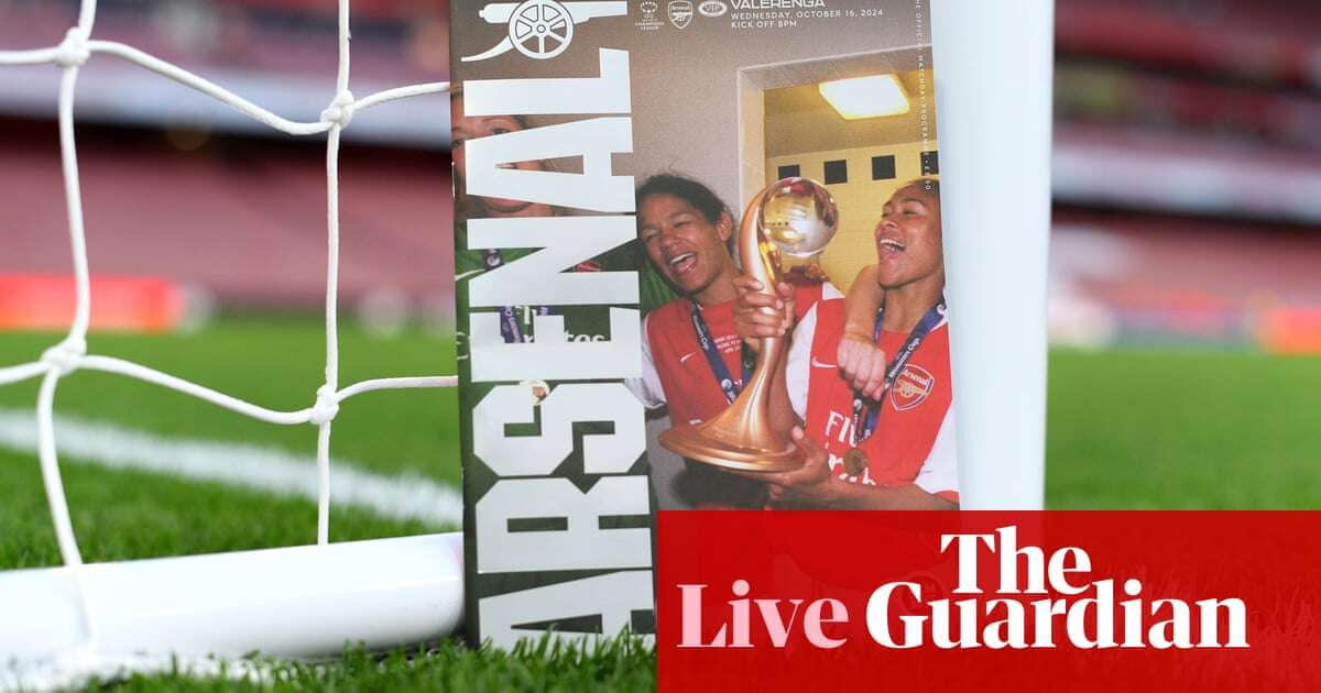 Arsenal v Vålerenga: Women’s Champions League – live