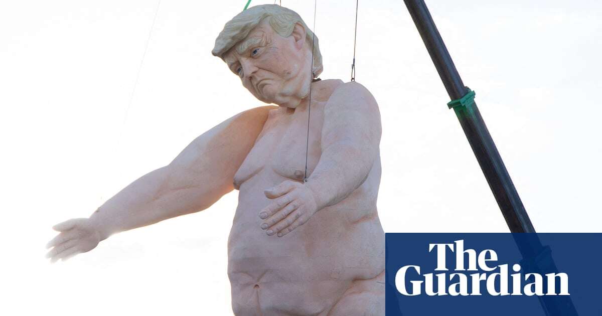 Nevada Republicans dismiss 43ft nude Trump effigy as ‘deplorable’