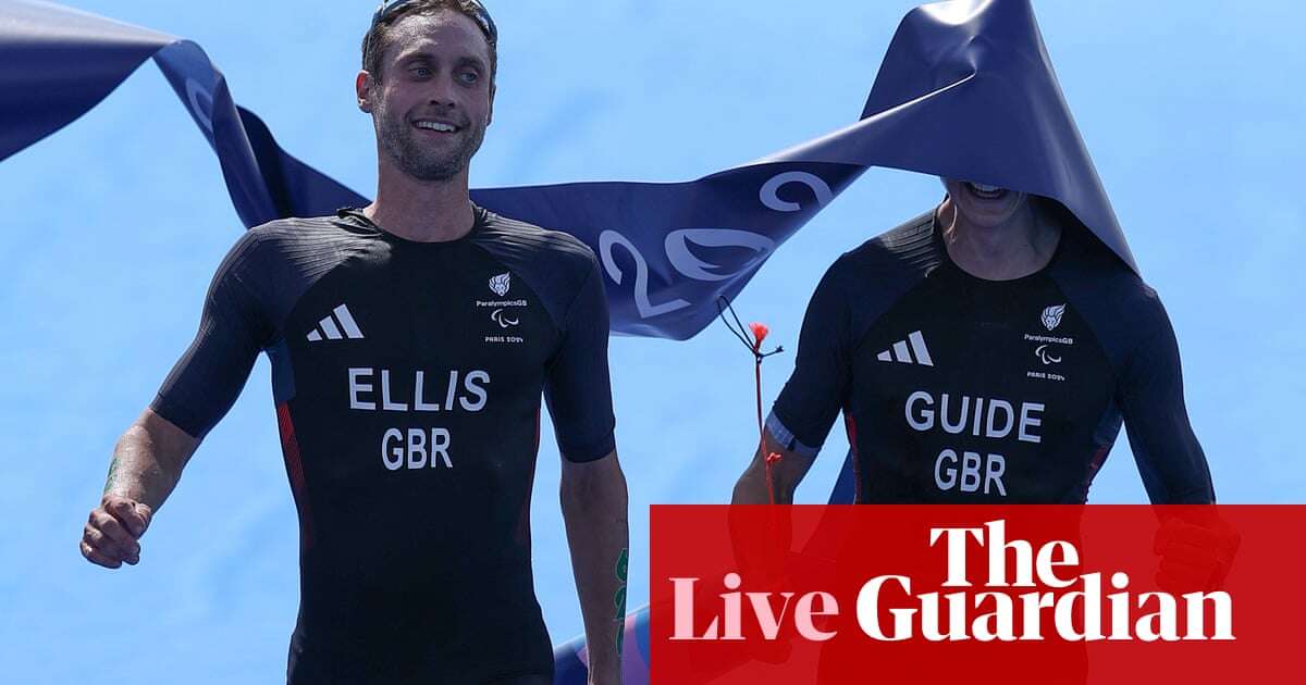 Paris 2024 Paralympics day five: GB triathlon golds; swimming, tennis and more – live