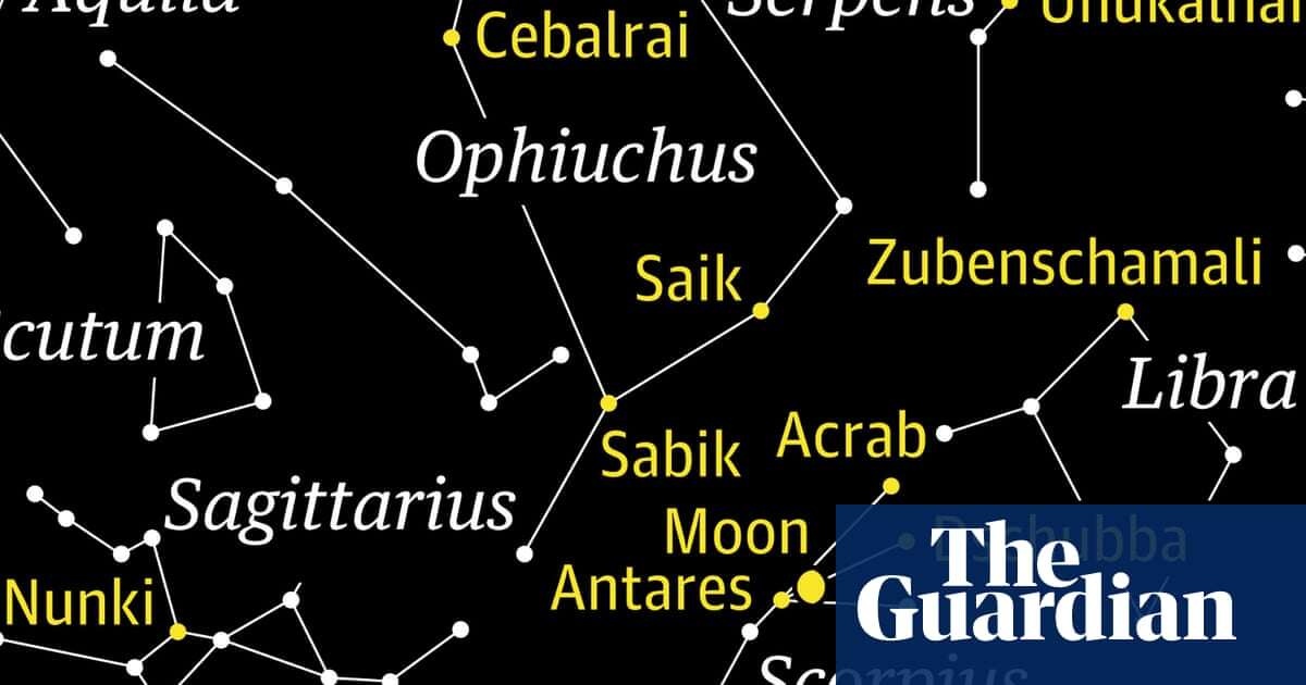 Space Starwatch: moon and Antares make a beautiful pair