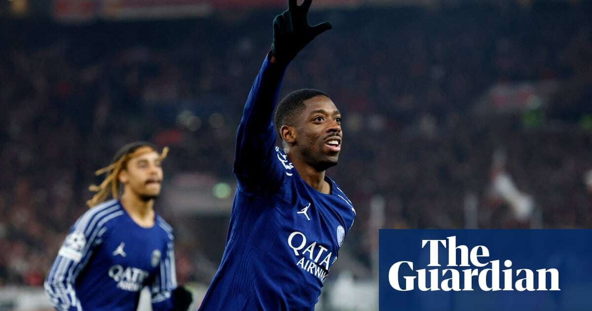 Dembélé’s hat-trick sends PSG soaring into playoffs and Stuttgart crashing out