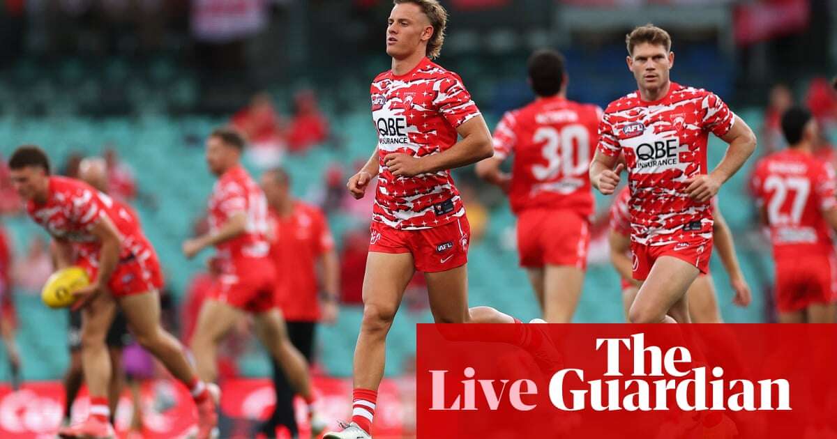 Sydney Swans v Hawthorn Hawks: AFL 2025 season opener – live