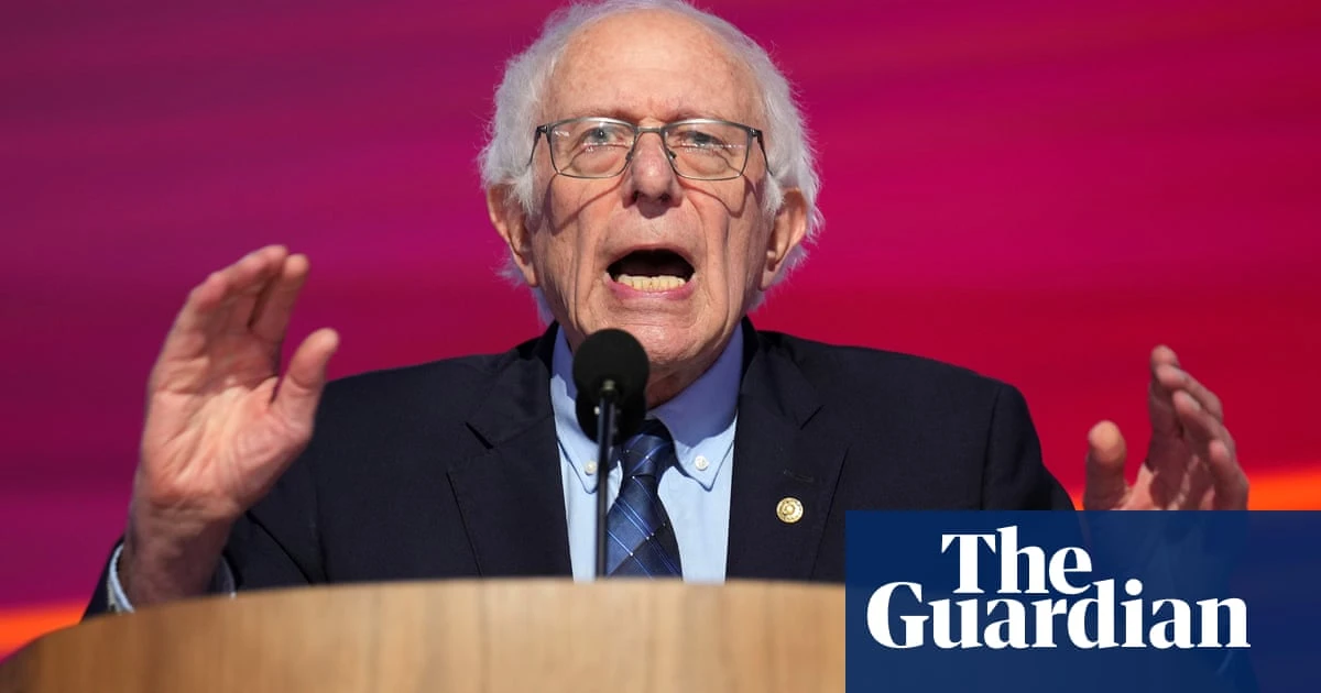 Bernie Sanders tells Democrats 'we will win this struggle' and urges end to war in Gaza  – video