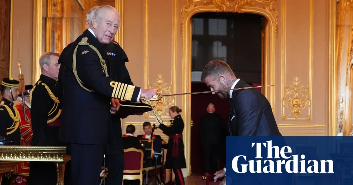 Arise, Sir David: Beckham knighted by King Charles at Windsor Castle ceremony
