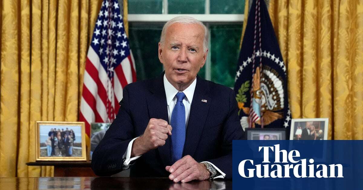 'History is in your hands,' Biden tells country in powerful Oval Office address – video