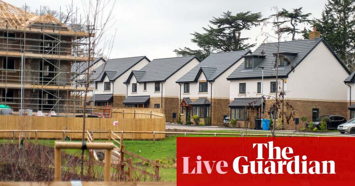 Some new towns in England to be built on greenfield sites, housing minister says – UK politics live