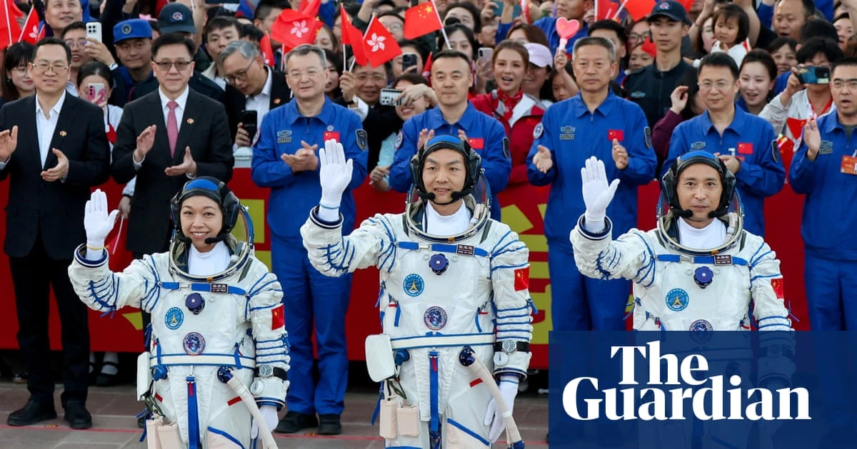 China launches three-crew space flight as part of lunar ambitions