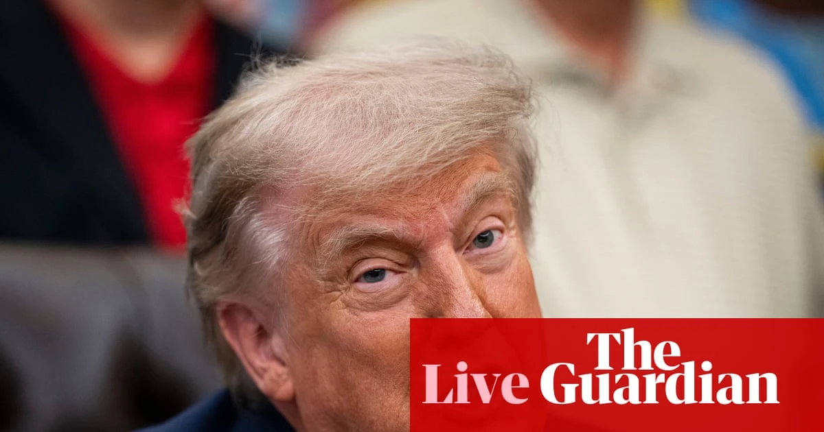 Trump postpones executive order on AI over China concerns – US politics live