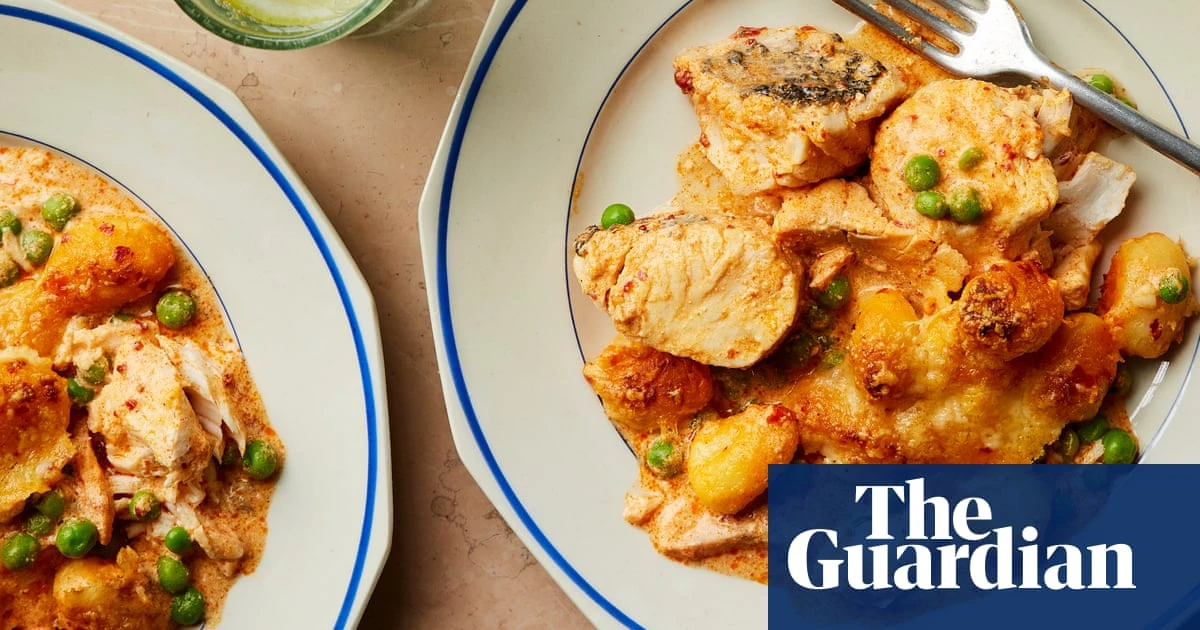 Rukmini Iyer’s quick and easy recipe for harissa and gnocchi-topped fish pie | Quick and easy