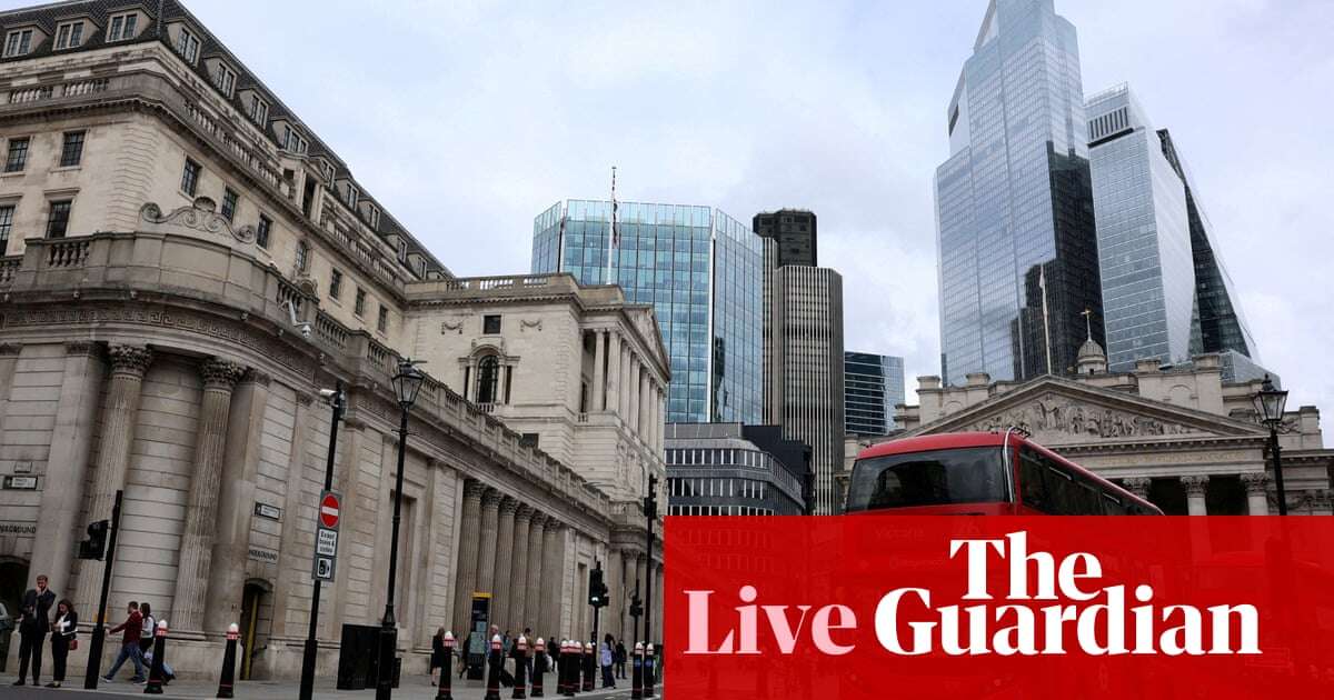 UK inflation forecast to come in above Bank of England’s target again in December – business live