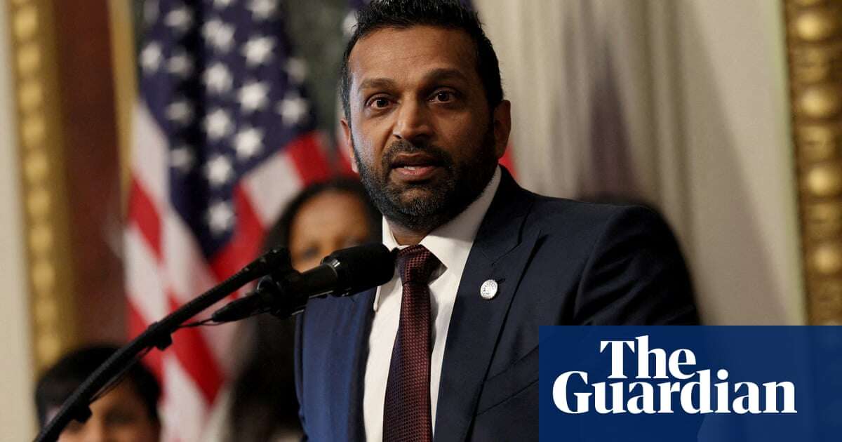 Fears mount over Kash Patel’s use of FBI to persecute leftwing protest groups