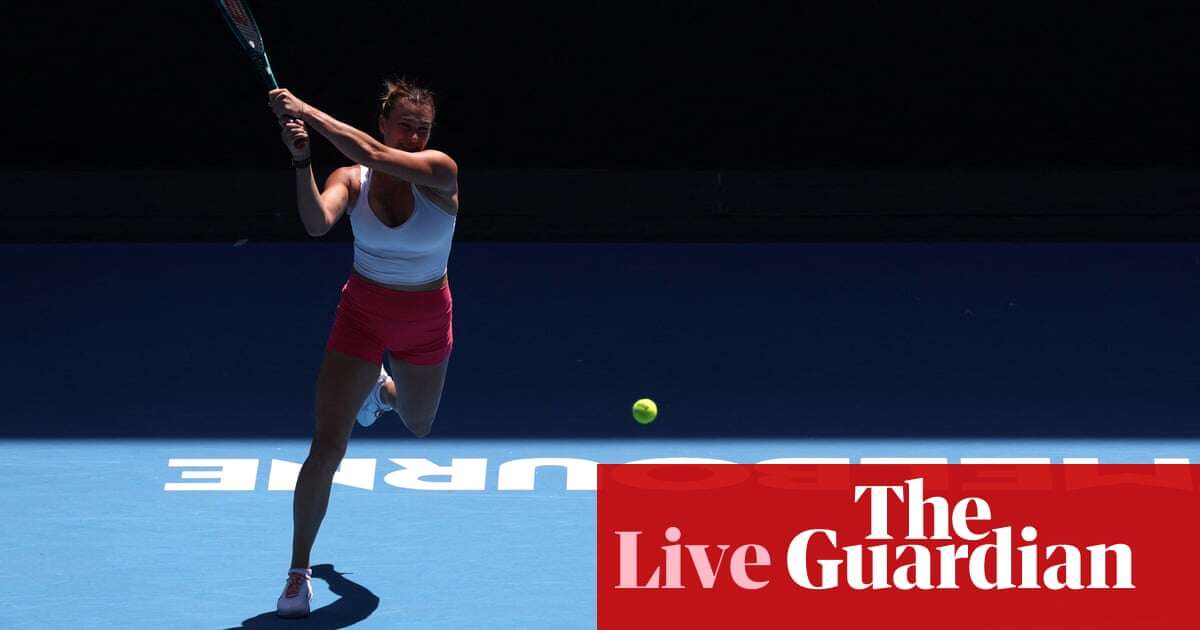 Australian Open 2025: Sabalenka and Zverev in action on day one – live