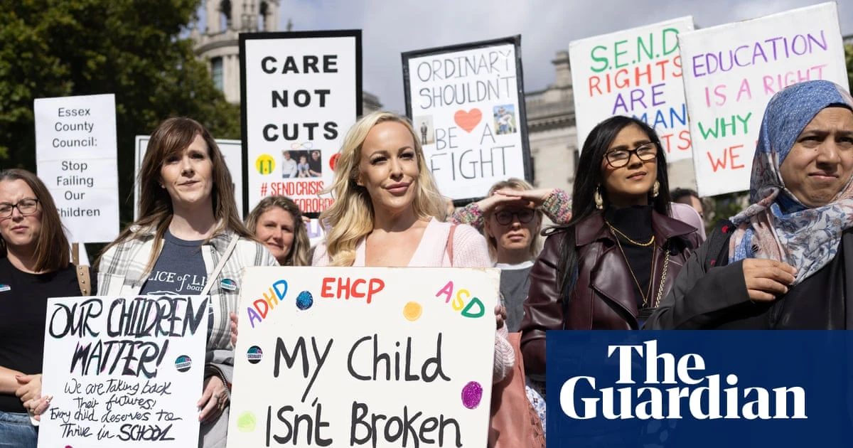 ‘Our children matter’: parents protest against government’s Send reform plans