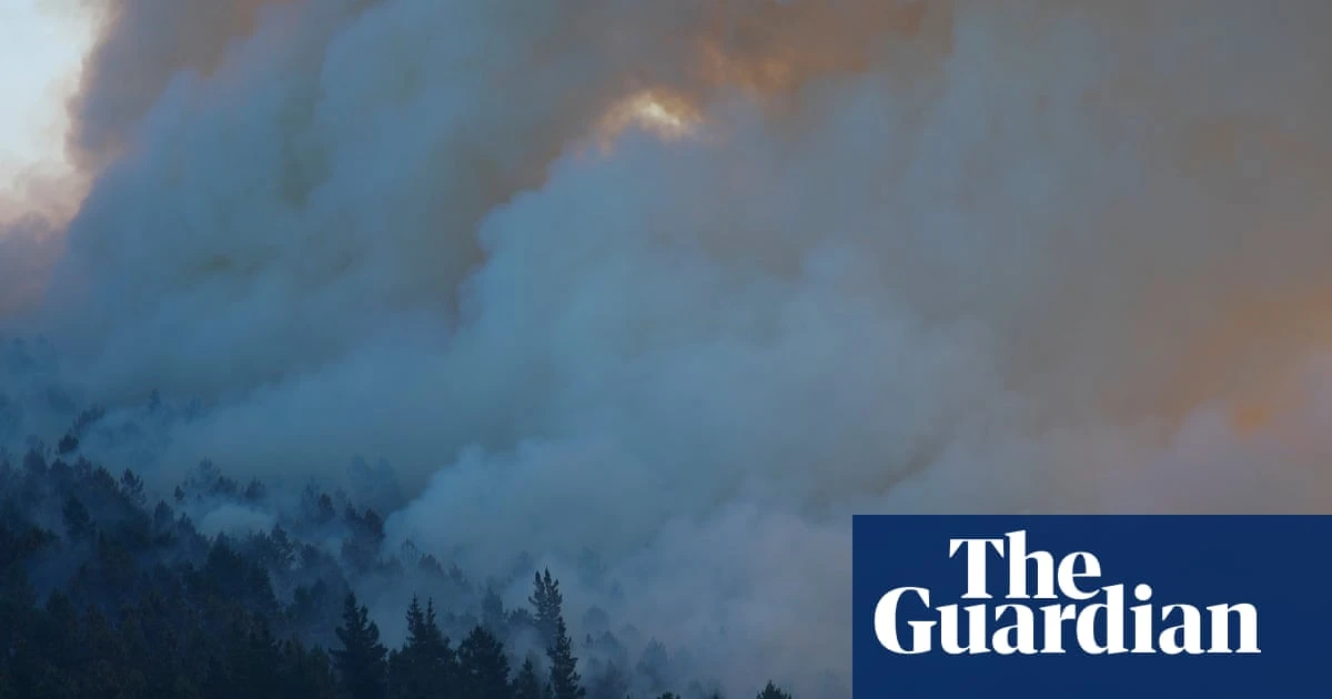 Aerial footage shows smoke billowing from wildfires in Asturias, Spain – video