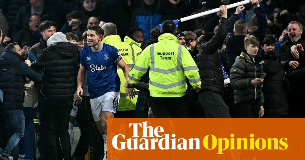 The great escapism: Everton’s Corner Flag Guy and football’s lasting capacity for joy | Max Rushden