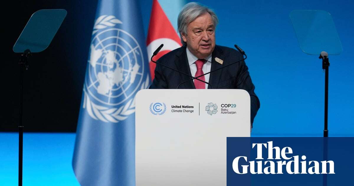 2024 has been ‘masterclass in climate destruction’, says UN chief – video