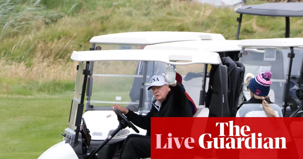 Donald Trump to meet UK prime minister Keir Starmer in Scotland with trade deal on the agenda – US politics live