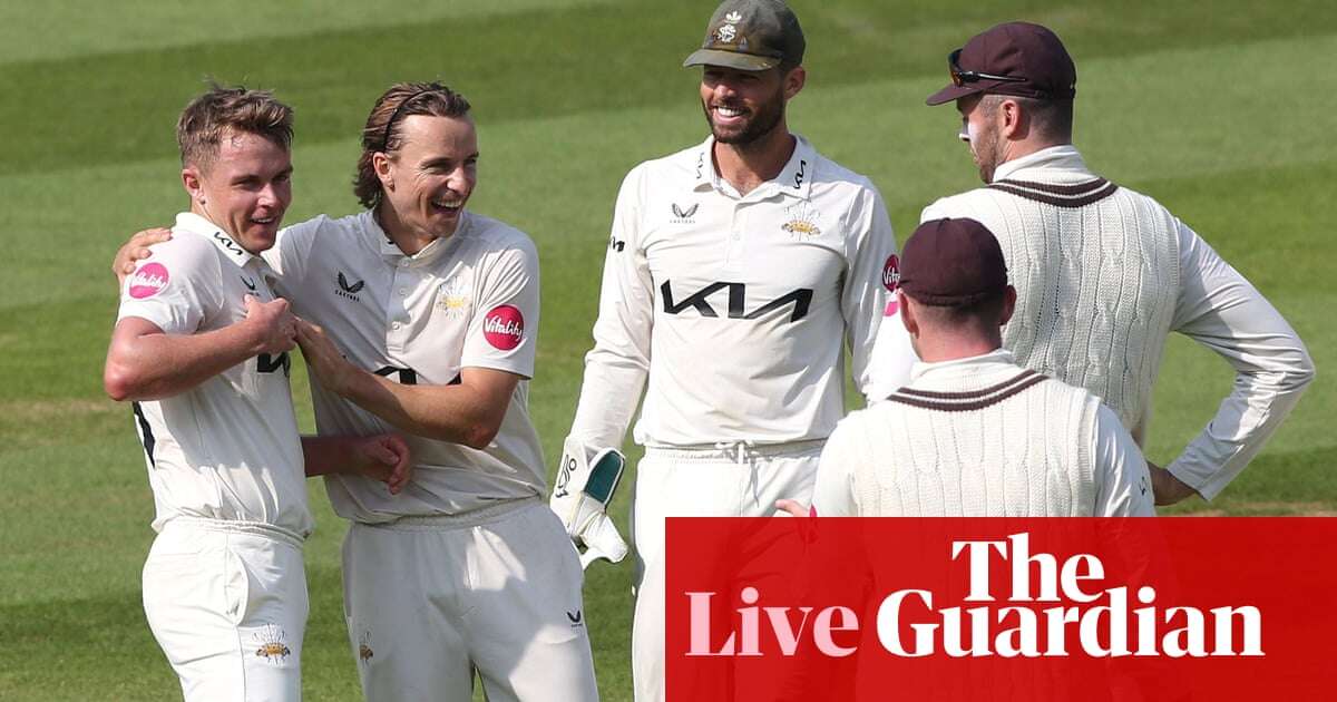 Surrey on verge of title as Somerset face Lancashire: county cricket day four – live