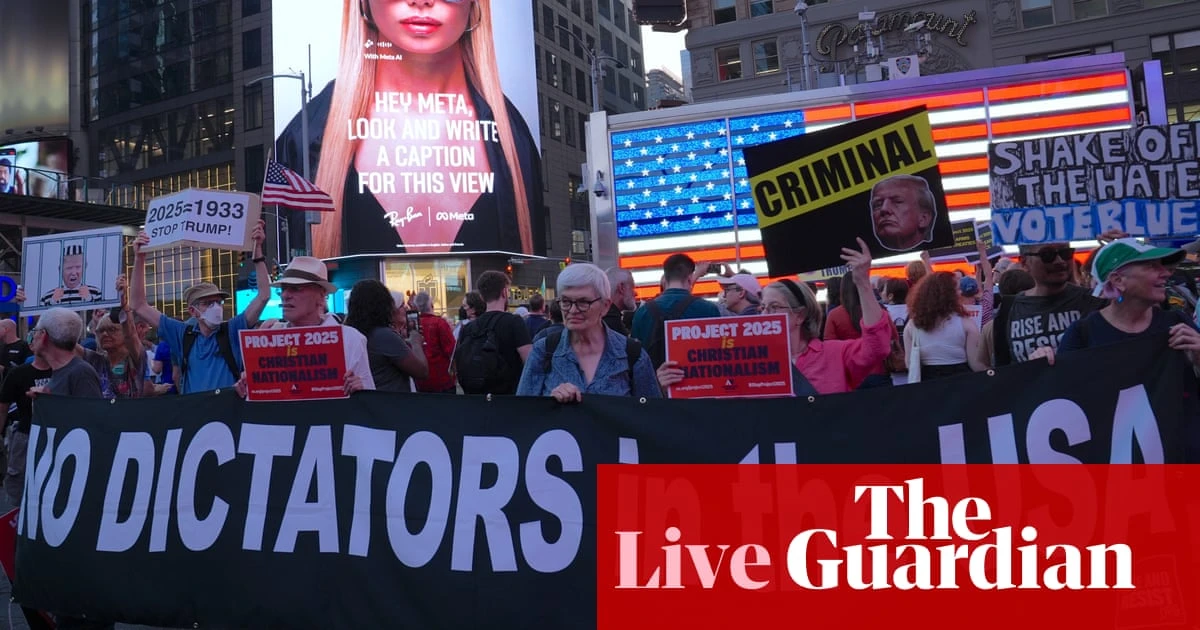 US elections live: Trump faces backlash after telling supporters they ‘won’t have to vote again’ if he wins