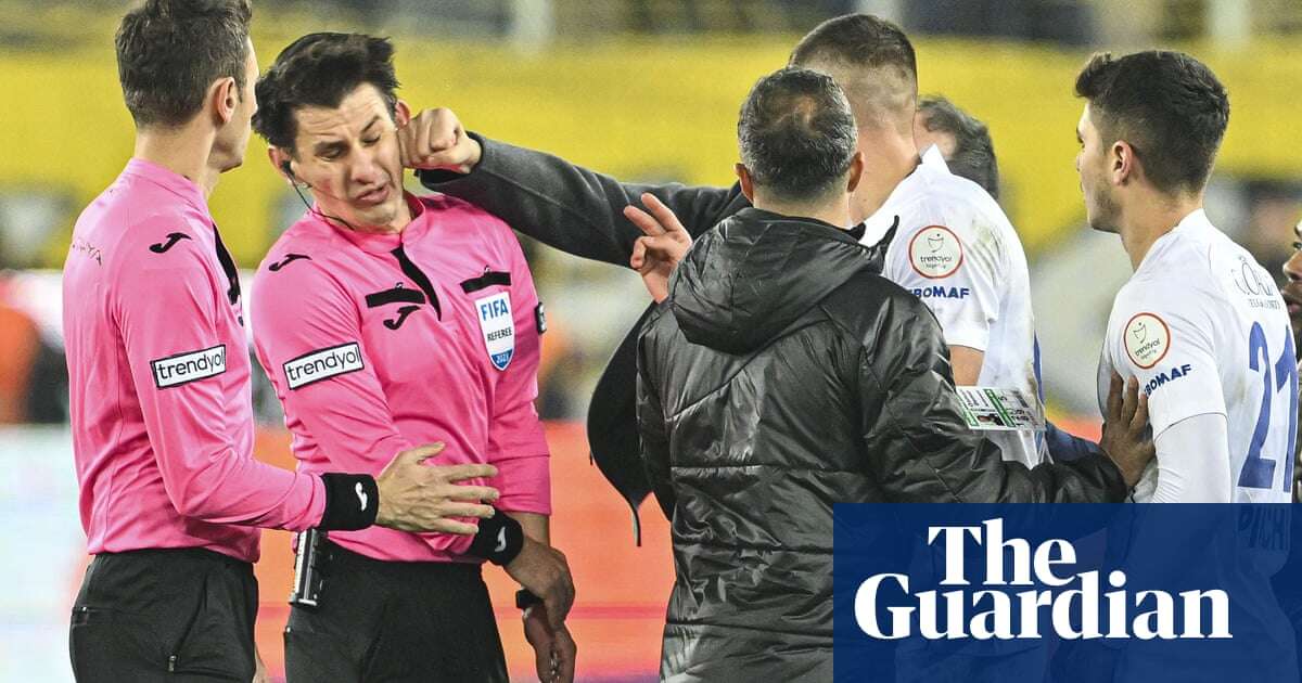 Former Turkish club president given prison term for attacking referee on field