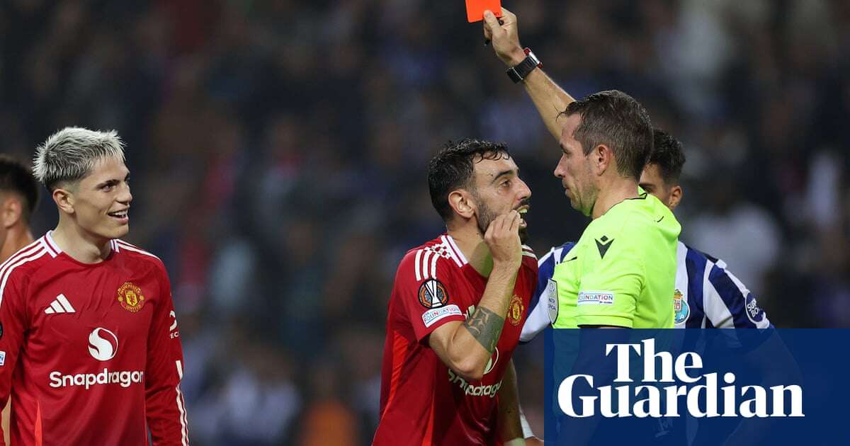 Bruno Fernandes and the problem of being captain if you keep getting sent off | Simon Burnton