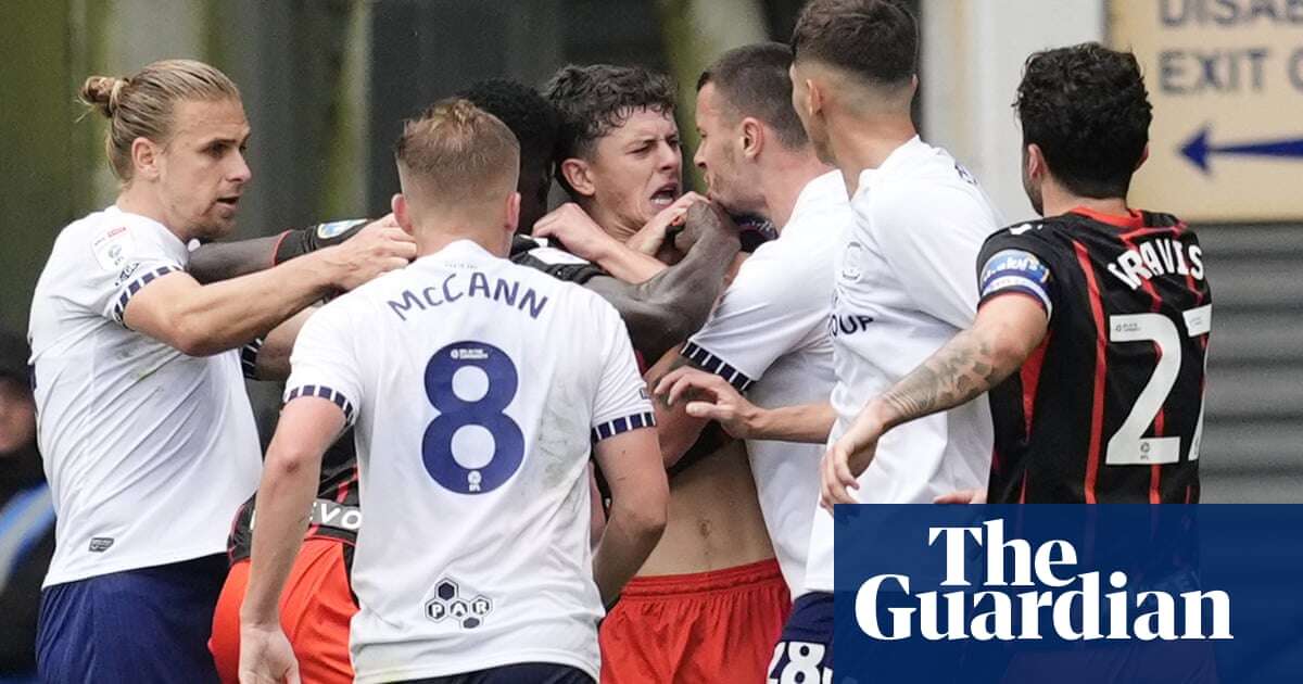 Preston’s Milutin Osmajic given eight-match ban and £15,000 fine for biting