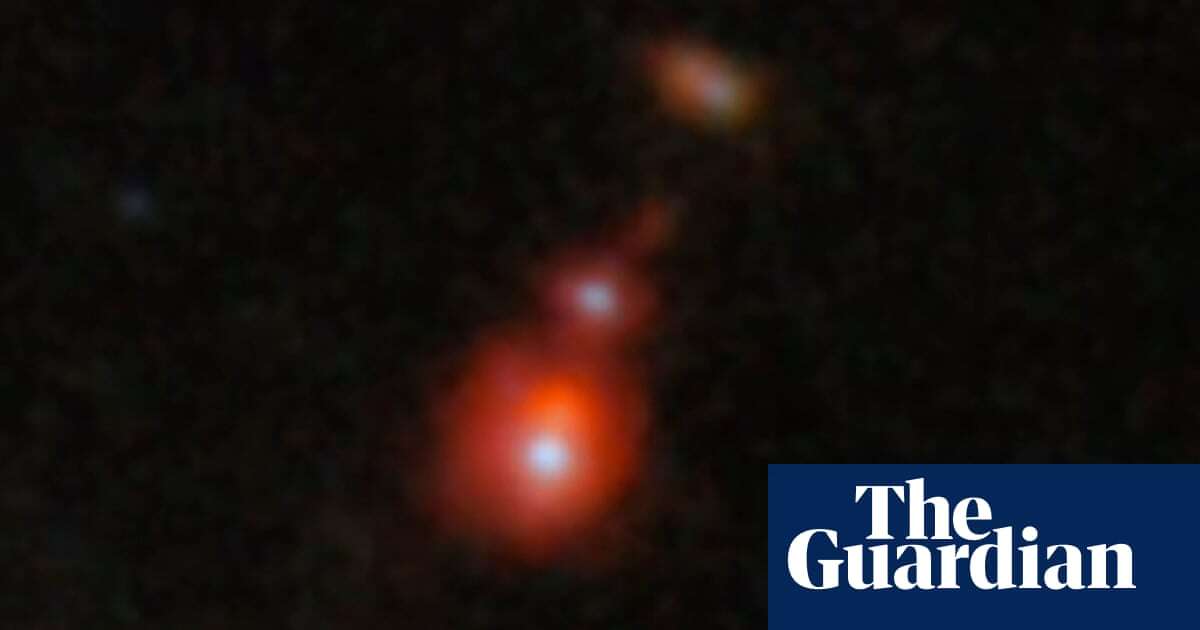 Black holes observed colliding when universe was only 740m years old