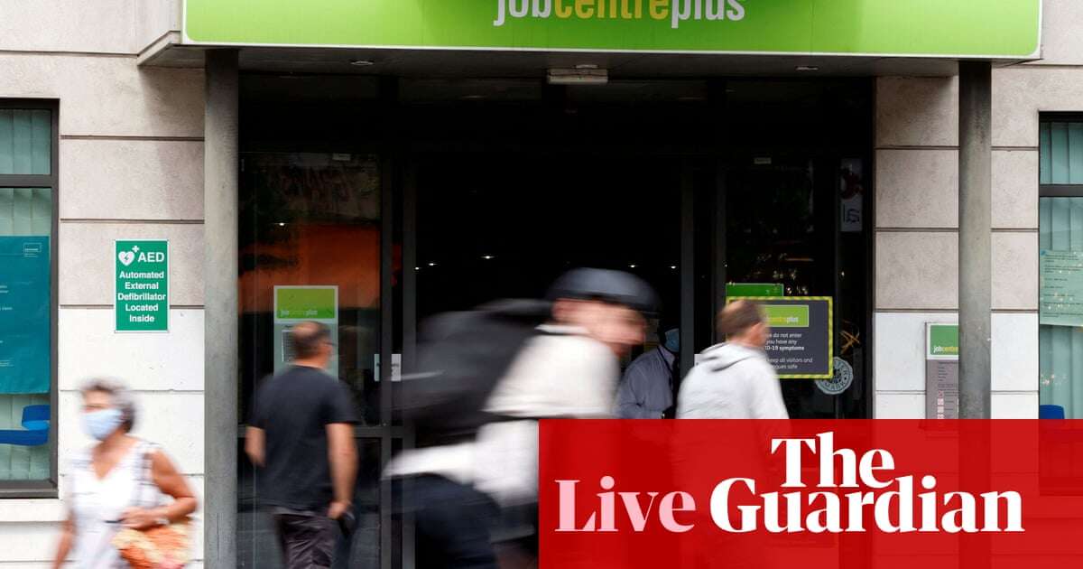 UK wage growth slows, but unemployment rate drops to 4% – business live