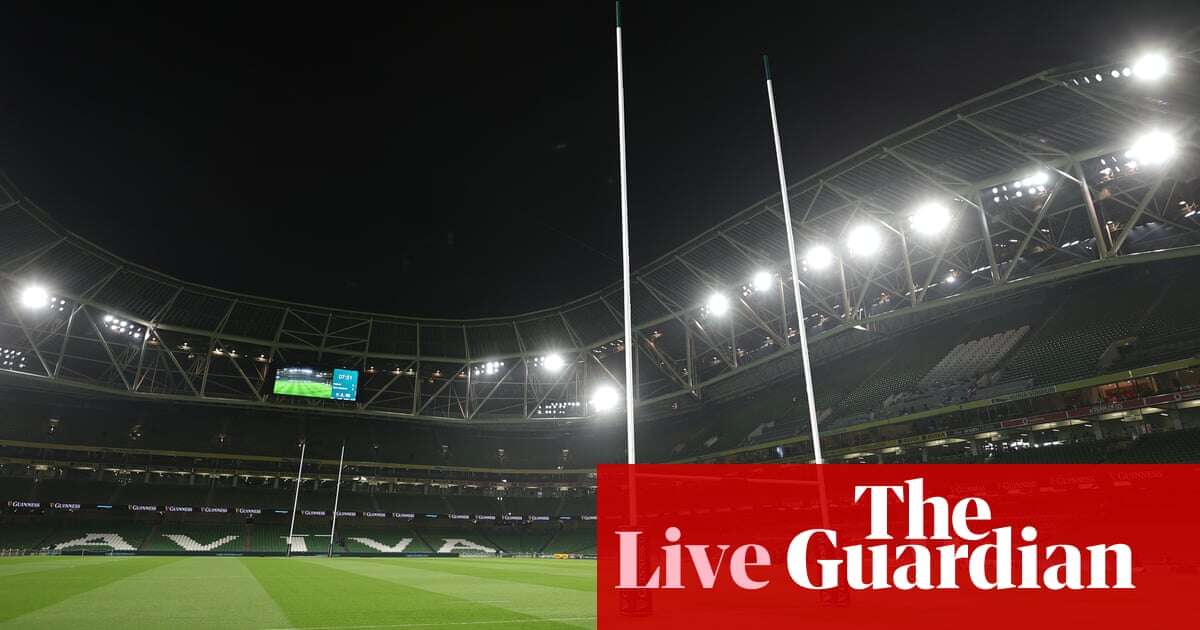 Ireland v New Zealand: Autumn Nations Series rugby union – live