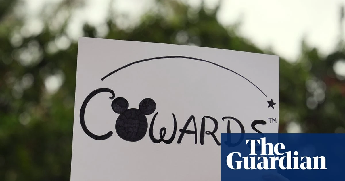 Hundreds protest outside Disney HQ over ‘un-American’ Kimmel suspension