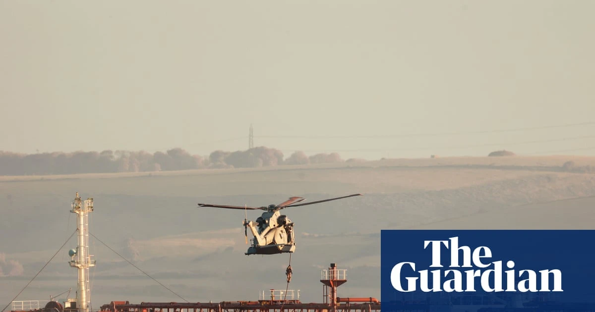 British forces intercept Russian shadow fleet vessel – video