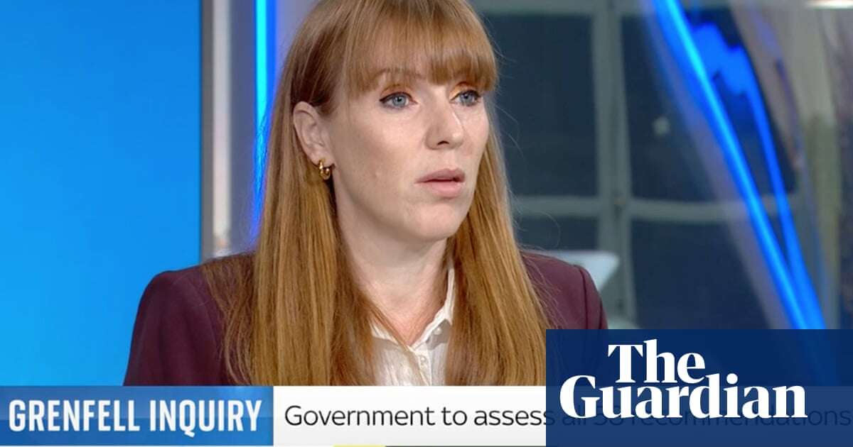 Angela Rayner backs prosecutions for those responsible for Grenfell Tower fire