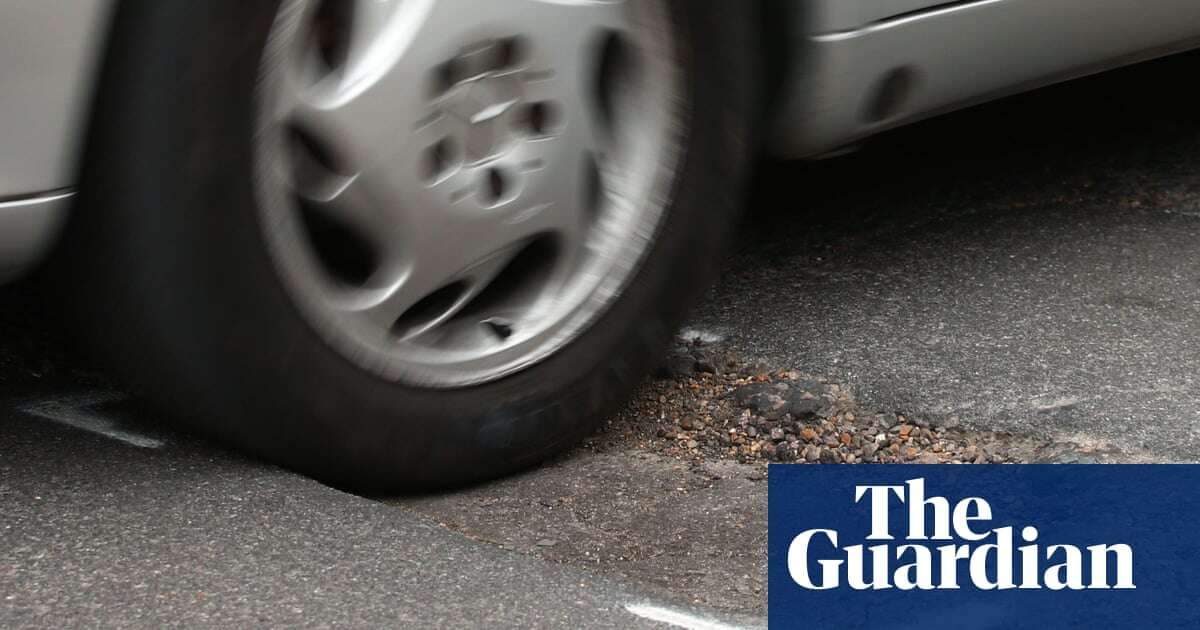 ‘In a rut’: cost of fixing pothole-plagued roads in England and Wales soars to £17bn