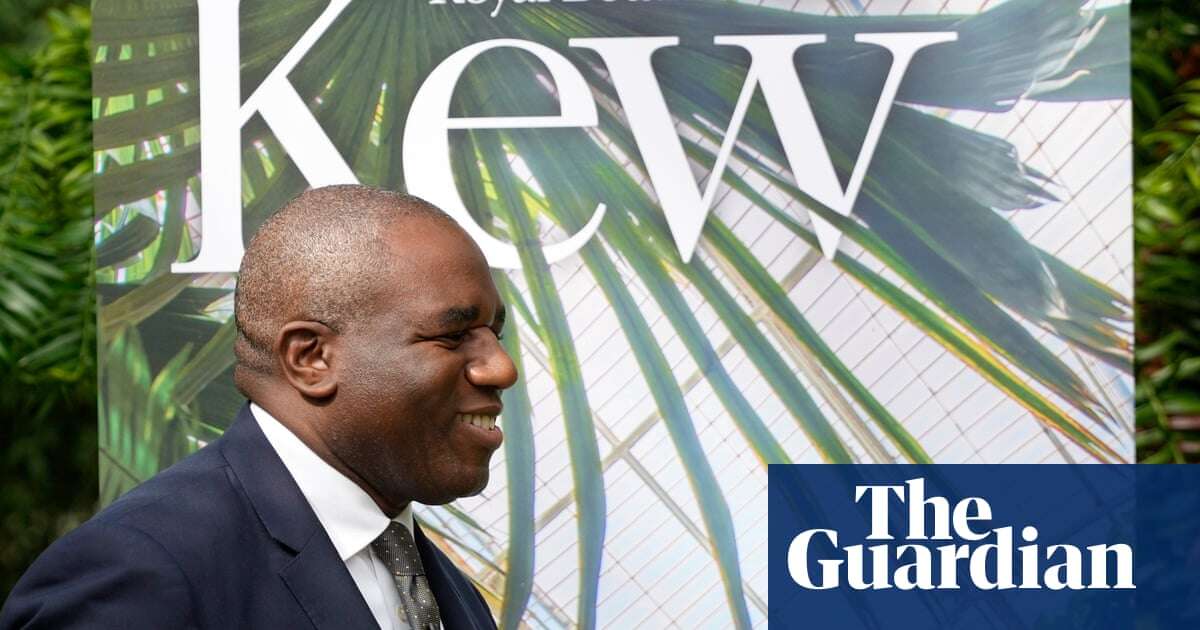 Lammy’s Kew speech seeks to put UK at centre of a reinvigorated climate fight