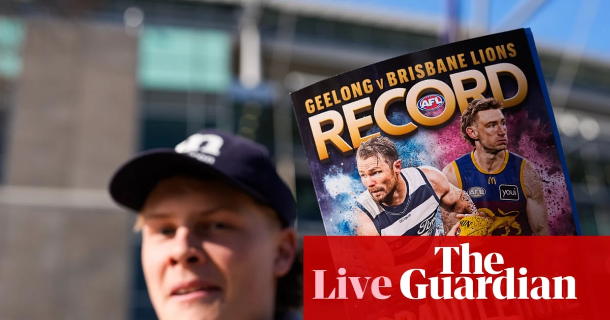 AFL grand final 2025: Geelong Cats v Brisbane Lions – live build-up