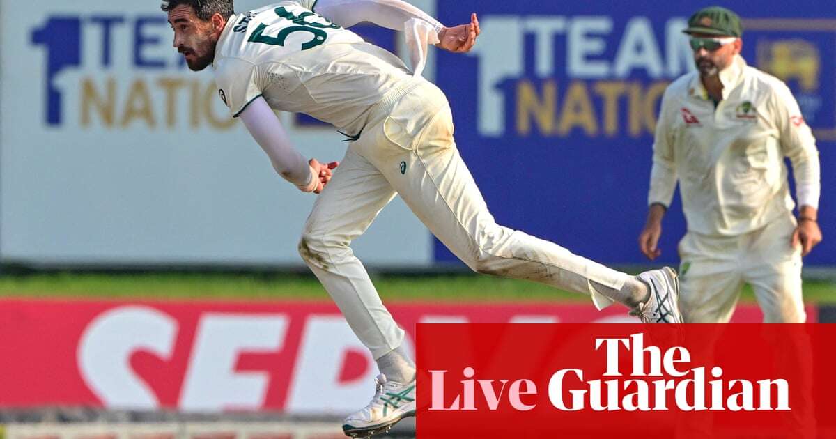 Sri Lanka v Australia: second men’s cricket Test, day two – live