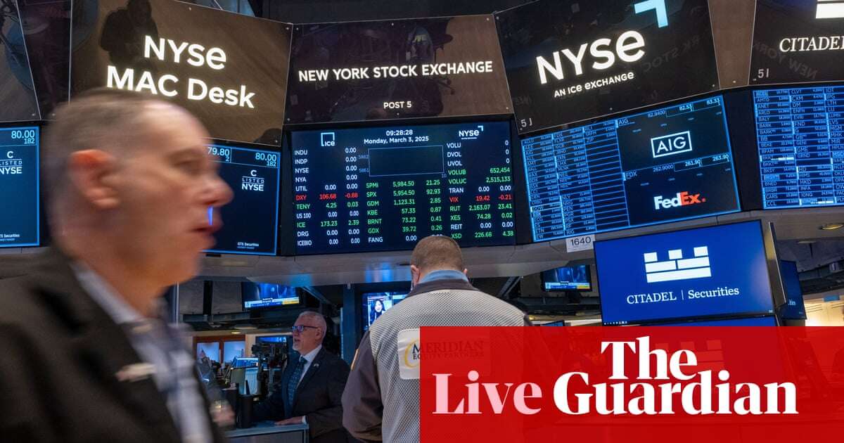 Stock markets rattled as China and Canada retaliate against Trump tariffs – business live