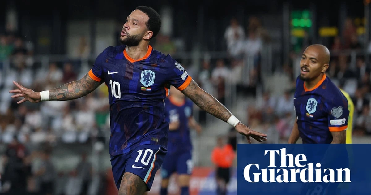 World Cup qualifying: Depay sets scoring record as Dutch survive scare in Lithuania