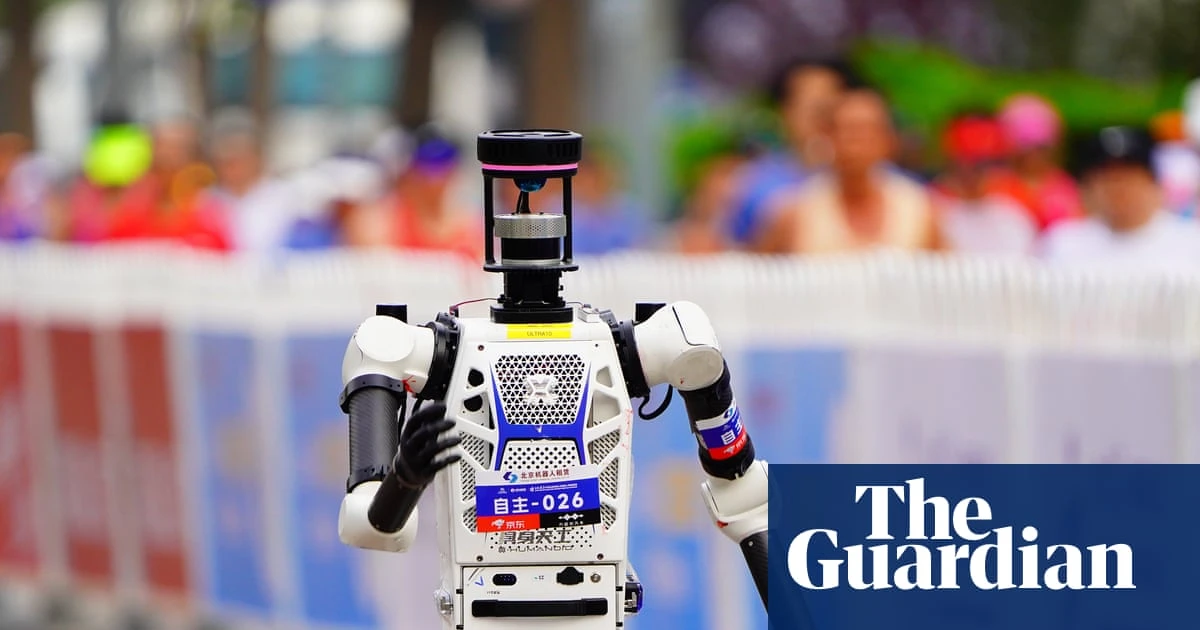 Humanoid robots race past humans in Beijing half-marathon – video