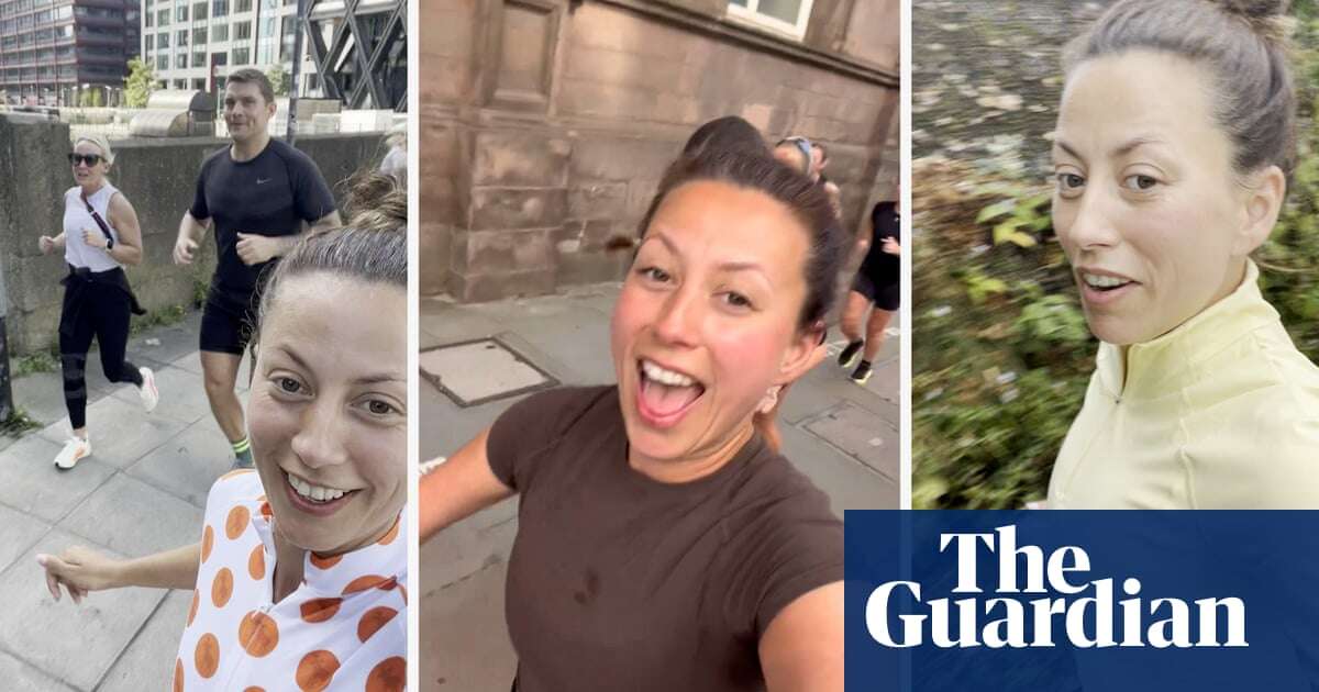 British runner Amy Hughes completes 53 ultramarathons in 53 days – video