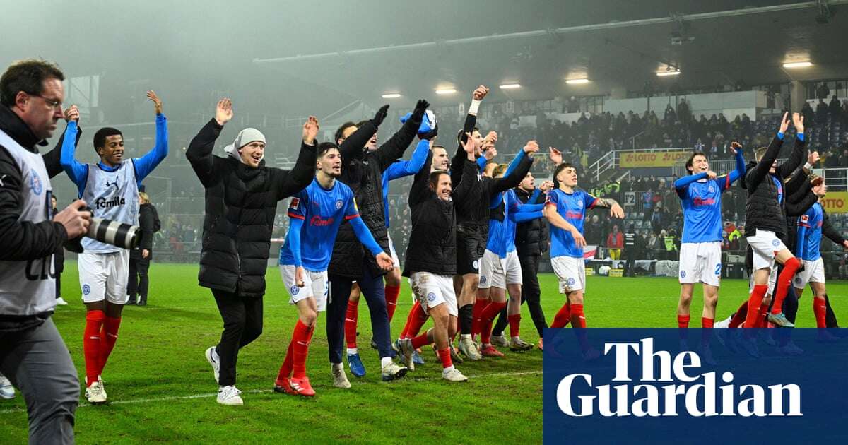 European football: 10-man Holstein Kiel seal win over Dortmund with 45-yarder