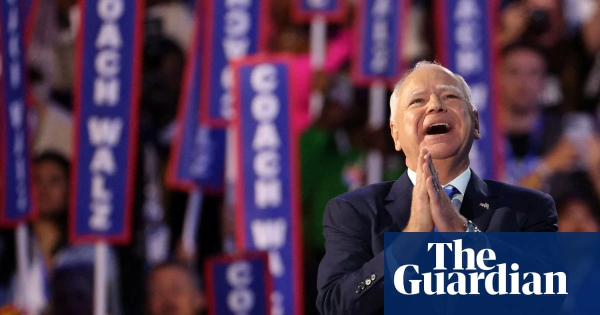 Tim Walz accepts VP nomination and pitches voters: ‘We have the right team’