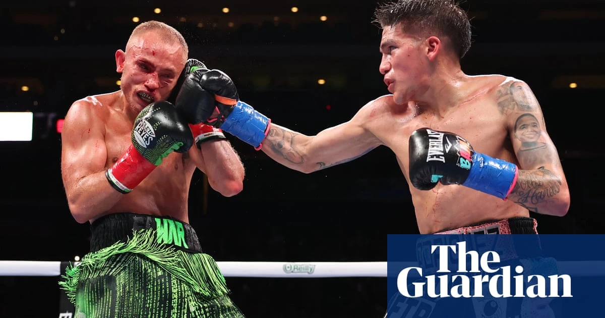 Jesse Rodriguez stops Sunny Edwards after nine to unify flyweight titles
